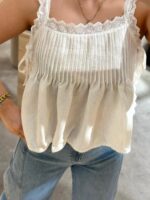 TOP CRU EFEITO LINHO COM BORDADO PONTO CHIC - Image 5