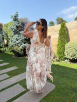 VESTIDO MIDI ESTAMPADO FLORAL PONTO CHIC - Image 4