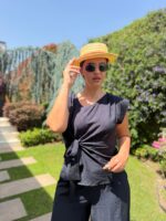 CONJUNTO AZUL MARINHO FLUIDO PONTO CHIC