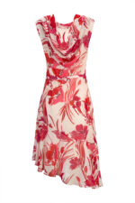 VESTIDO MIDI ESTAMPADO FLORAL COM DECOTE DRAPEADO SILVINA CAMPOS - Image 7