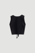 TOP PRETO COM LAÇO NAS COSTAS FERRACHE