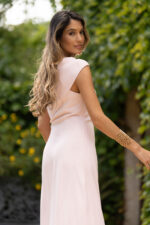 VESTIDO ROSA ASSIMÉTRICO COM DECOTE ASSIMETRICO FERRACHE - Image 3