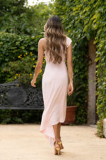 VESTIDO ROSA ASSIMÉTRICO COM DECOTE ASSIMETRICO FERRACHE - Image 5