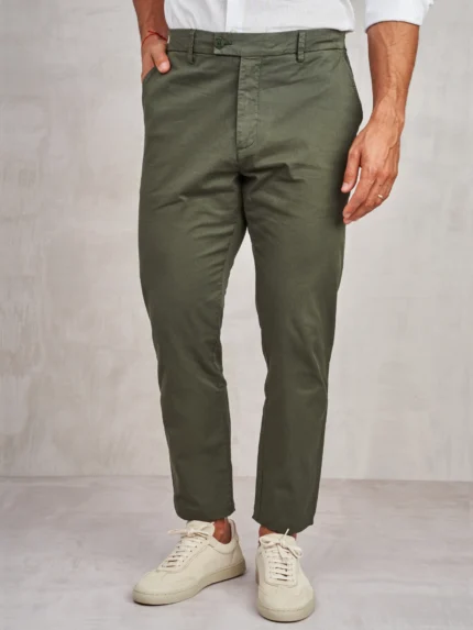 CALÇA CHINO VERDE MILITAR ZOLF