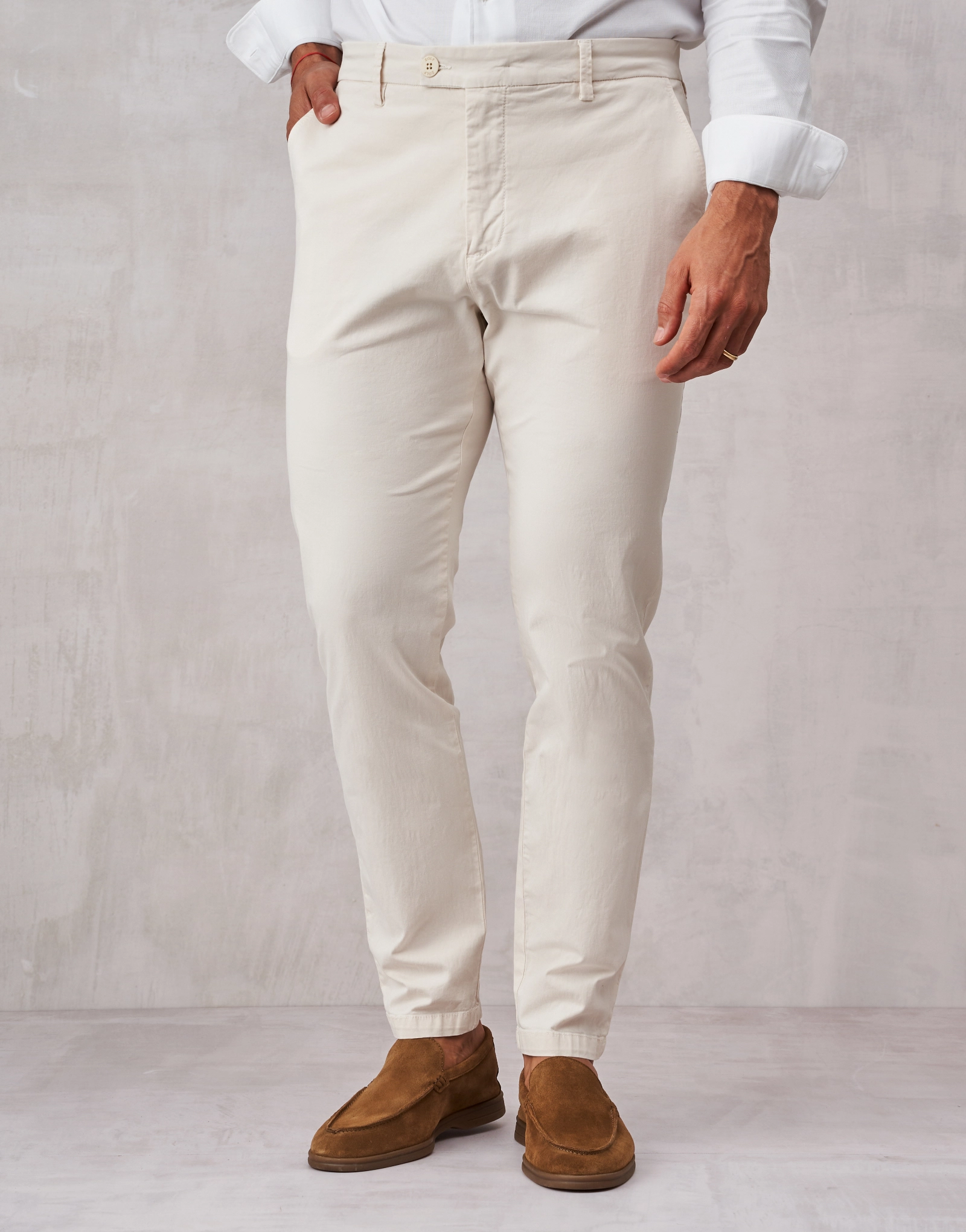 261703000_Calca-Chino_bege_1 CALÇA CHINO BEGE ZOLF - Image 1