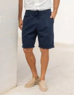 CALÇÃO CHINO COM CORDÃO AZUL MARINHO ZOLF - Image 2