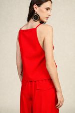 TOP VERMELHO COM AMARRAÇÃO LATERAL DIXIE - Image 4