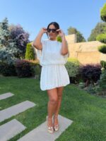 VESTIDO CURTO BRANCO COM BORDADO PONTO CHIC - Image 2