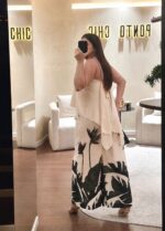 CONJUNTO ESTAMPADO TROPICAL BEGE PONTO CHIC - Image 2