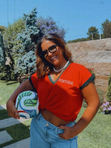 T-SHIRT VERMELHA PORTUGAL RUGA