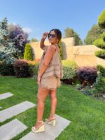 CONJUNTO CASTANHO COM TOP E CALÇÃO COM RENDA PONTO CHIC - Image 2