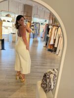 CULOTTE COM SOBREPOSIÇÃO EM LINHO NATURAL RINASCIMENTO - Image 3