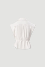 BLUSA BRANCA FLUIDA COM CINTO FERRACHE - Image 2