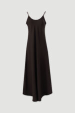 VESTIDO CASTANHO COMPRIDO FLUIDO DE ALÇAS FERRACHE - Image 4