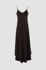 VESTIDO CASTANHO COMPRIDO FLUIDO DE ALÇAS FERRACHE - Image 5