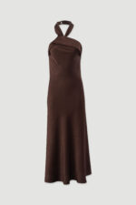 VESTIDO MIDI CASTANHO DECOTE HALTER FERRACHE - Image 4