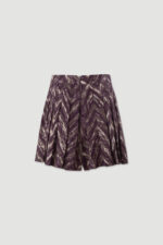CALÇÃO CURTO ESTAMPADO COM PREGAS ROXO FERRACHE - Image 4