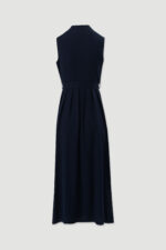 VESTIDO AZUL MARINHO COMPRIDO COM CINTO FERRACHE - Image 3