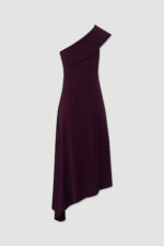 VESTIDO MIDI BORDO ASSIMETRICO DE UM OMBRO FERRACHE - Image 3