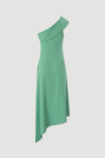 VESTIDO MIDI VERDE ÀGUA DE UM OMBRO FERRACHE - Image 6