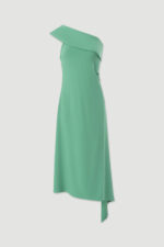 VESTIDO MIDI VERDE ÀGUA DE UM OMBRO FERRACHE - Image 5
