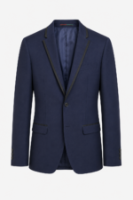 BLAZER AZUL MARINHO COM DETALHES EM CETIM PONTO CHIC