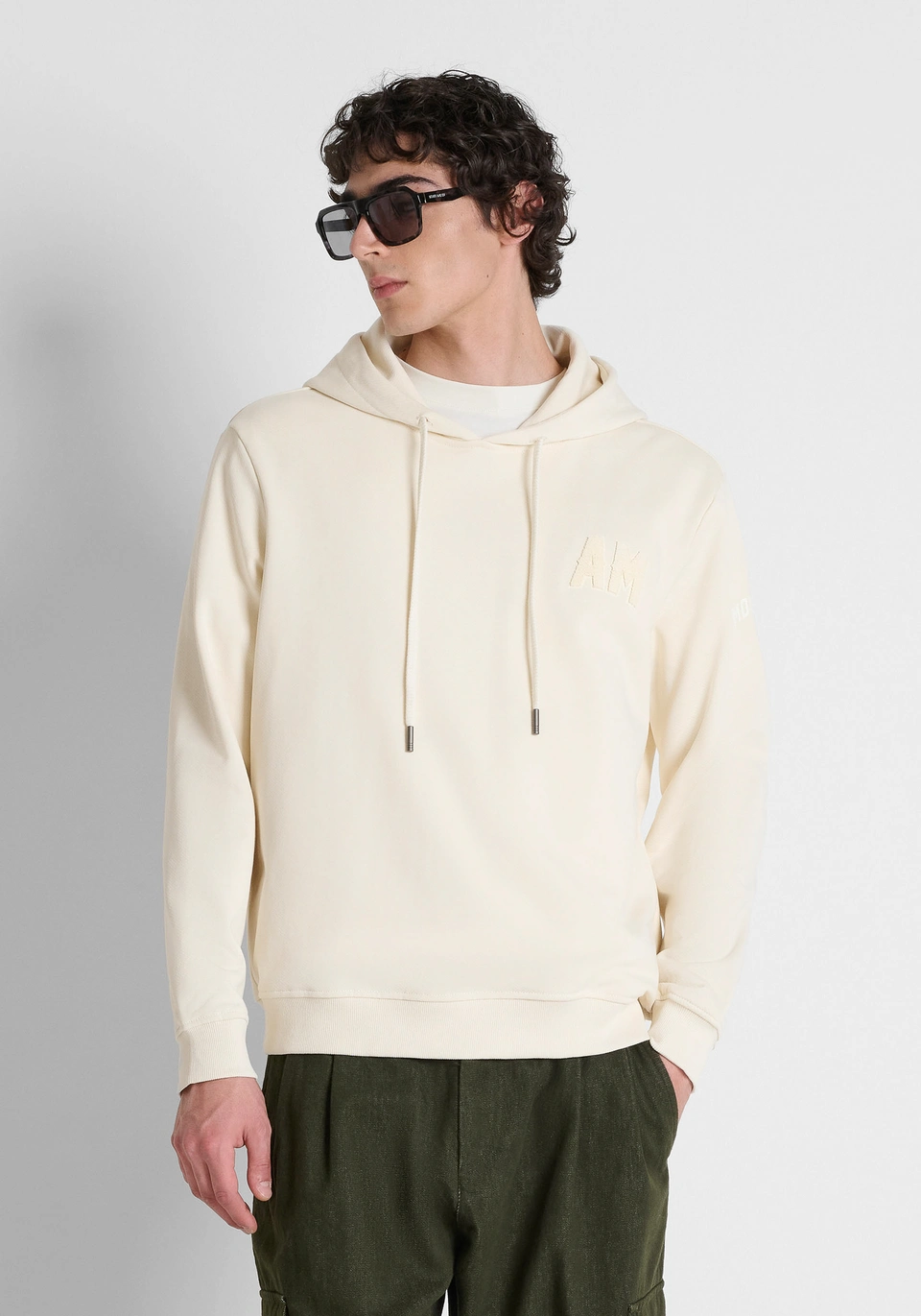 MMFL01143-FA150234-1021_02 HOODIE CRU COM LOGÓTIPO AM EM RELEVO ANTONY MORATO - Image 1
