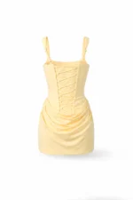 VESTIDO AMARELO COM COSTAS AJUSTÁVEIS SAHOCO - Image 3