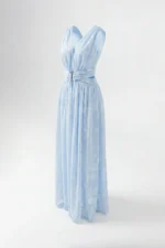 VESTIDO COM DECOTE EM V E RECORTES LATERAIS SAHOCO - Image 3