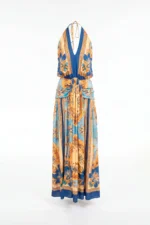 VESTIDO COM DECOTE HALTER ESTAMPADO SAHOCO - Image 3