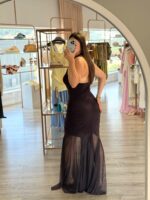 VESTIDO COMPRIDO HALTER CASTANHO RINASCIMENTO - Image 4
