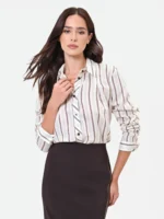 CAMISA ÀS RISCAS CASTANHAS RINASCIMENTO - Image 6