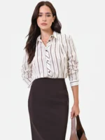 CAMISA ÀS RISCAS CASTANHAS RINASCIMENTO