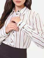 CAMISA ÀS RISCAS CASTANHAS RINASCIMENTO - Image 5