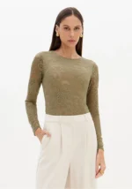 BODY VERDE OLIVA EM RENDA LANÇA PERFUME - Image 2