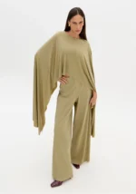 BLUSA ASSIMÉTRICA VERDE OLIVA LANÇA PERFUME - Image 5