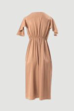 VESTIDO MIDI FLUÍDO COM MANGAS EM FOLHO FERRACHE - Image 2