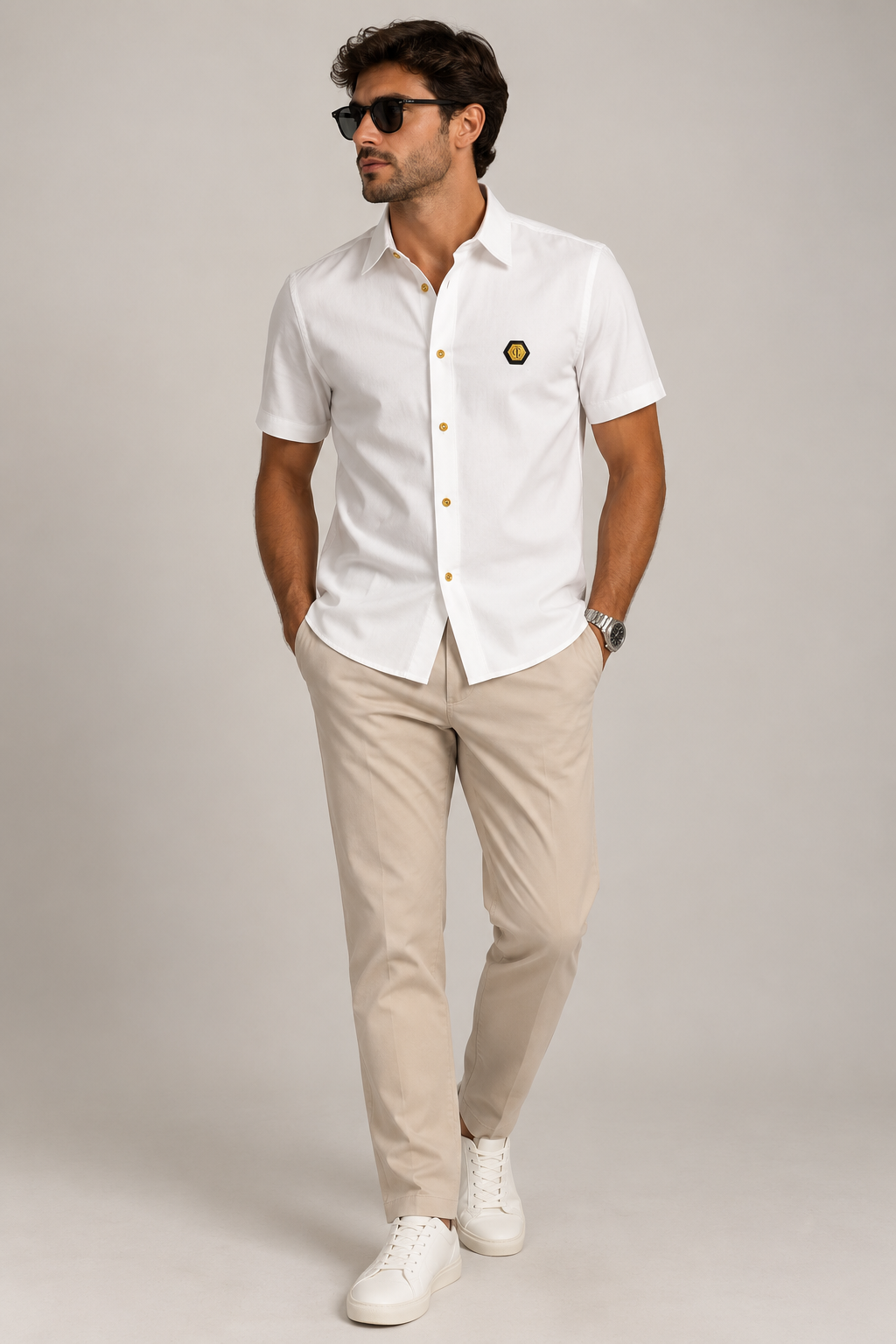 ChatGPT Image 6_08_2026, 11_01_35 CAMISA BRANCA MALHA IC WEAR - Image 1