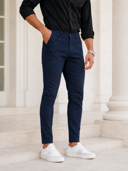 CALÇAS SKINNY FIT AZUL MARINHO JOVITS